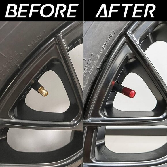 4PCS Car Tire Valve Stem Caps, Air Caps Cover, Universal for Cars, SUVs,… - Picture 5 of 6